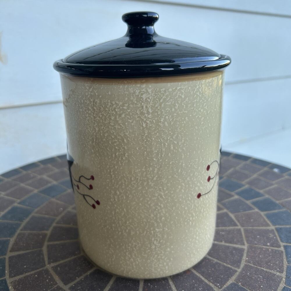 Preowned Park Designs Star Vine Small Canister & Lid No Chips No Cracks EUC - Picture 4 of 9